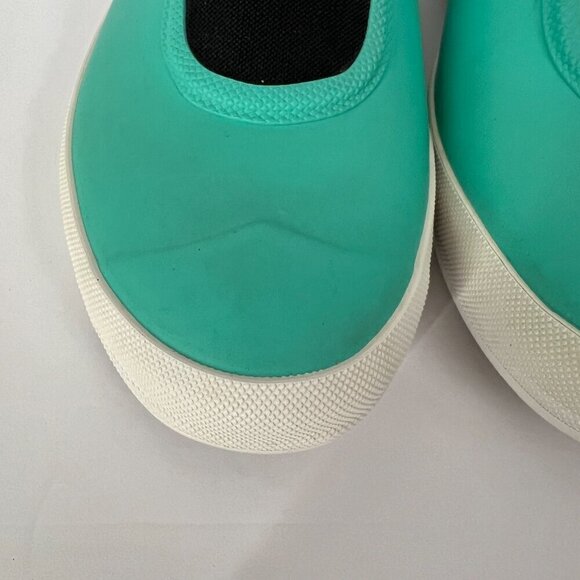 Hunter Plimsoll Waterproof Green Slip On Flats Boat Rain Shoes UK 4 / US 6 - Picture 4 of 13